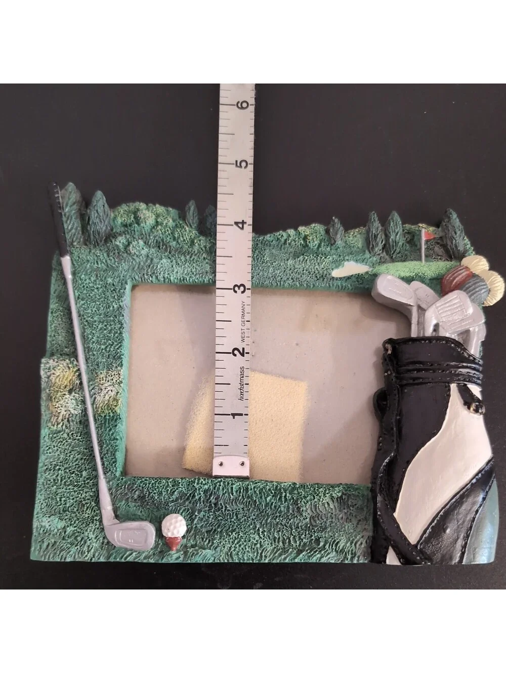 Vintage Golf Picture Frame| Golfing Photo | Clubs Ball Fits 3